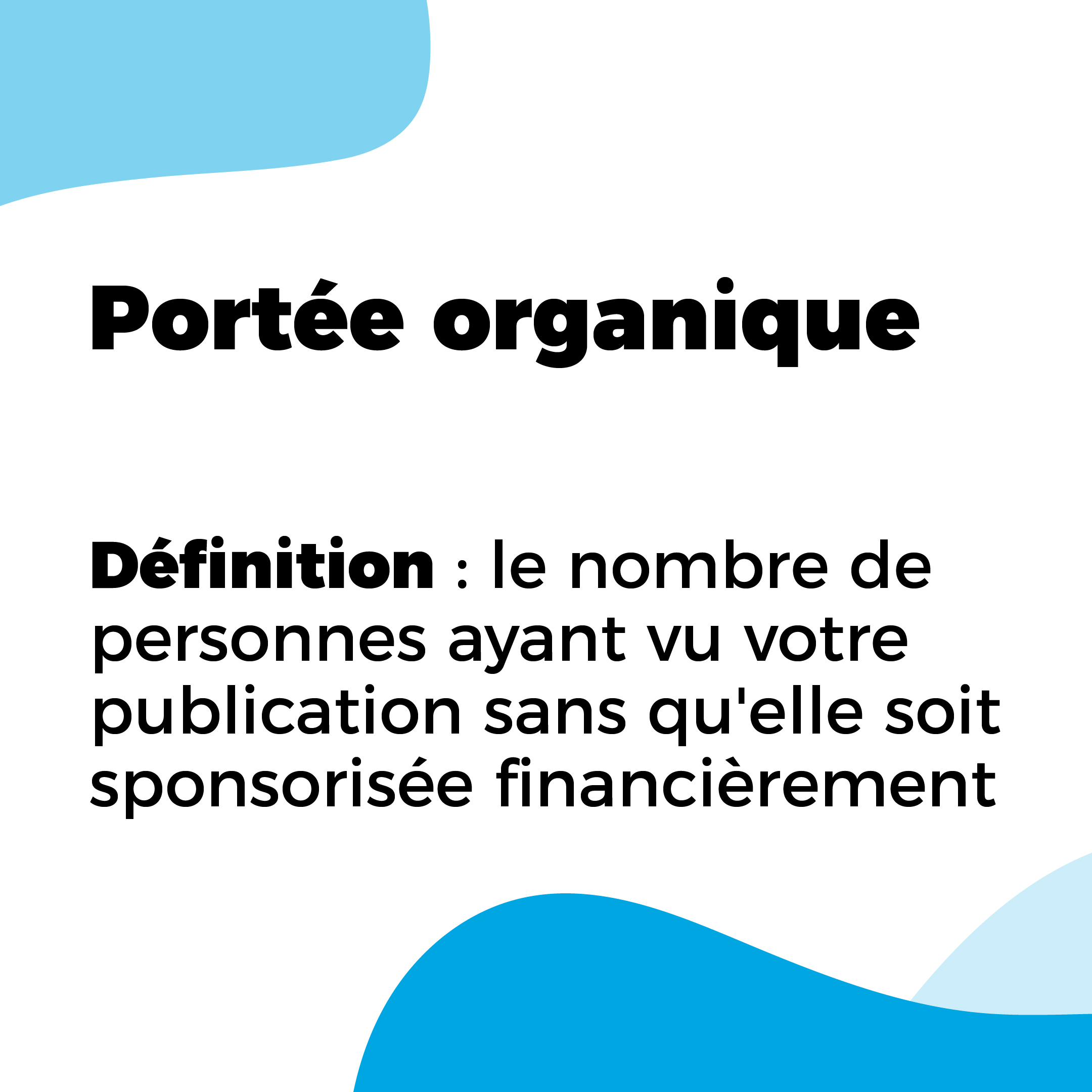 La portée organique