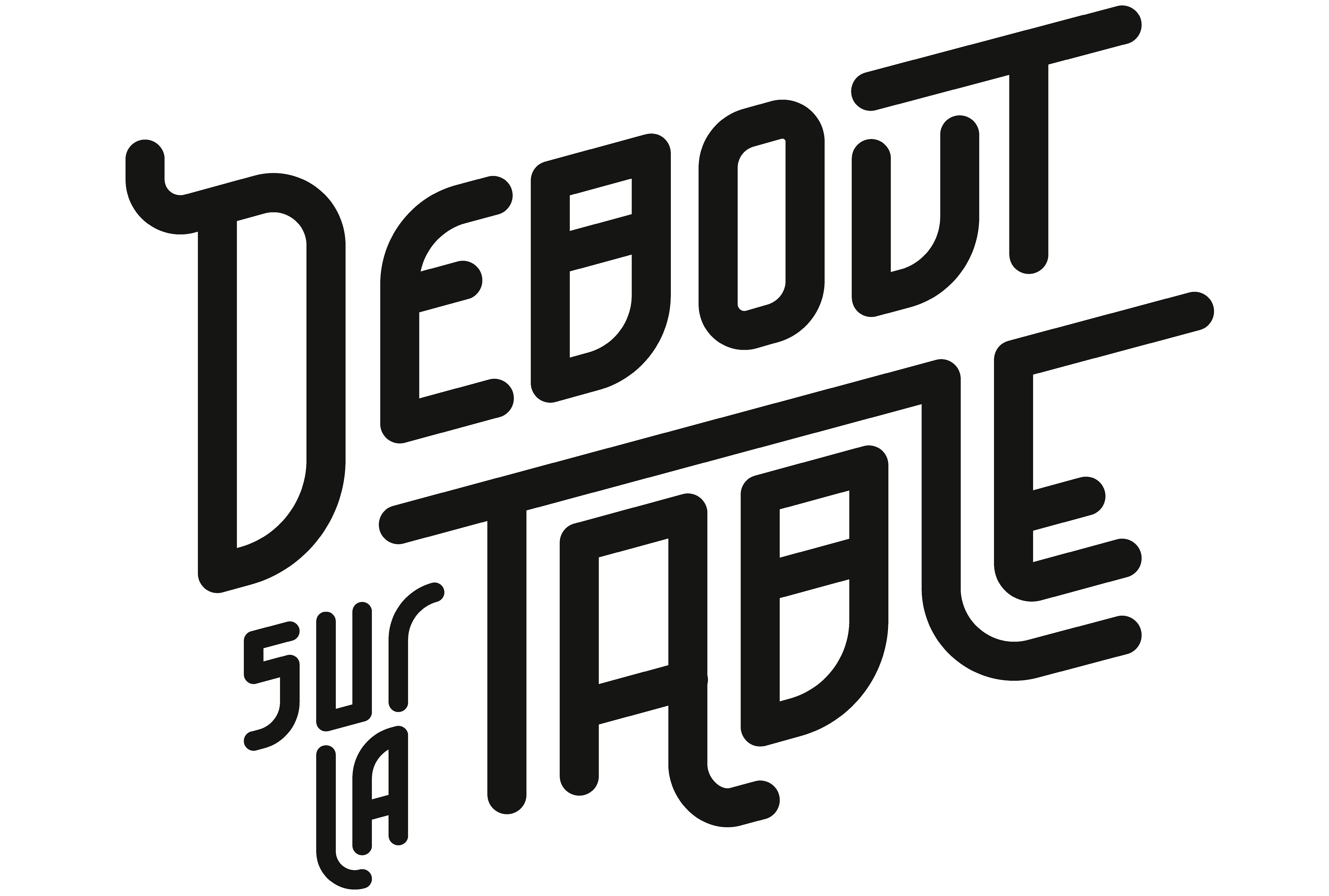 Debout sur la table
